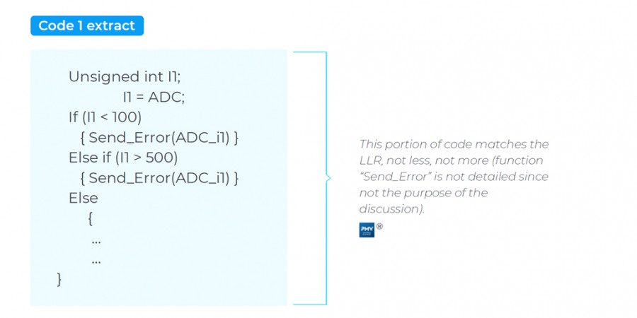 Code 1 extract - PMV Consulting & Service