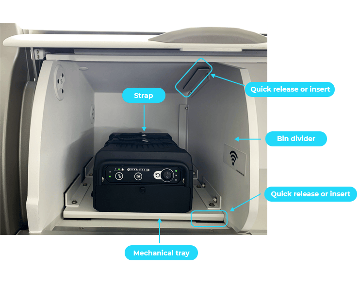 Customized bin devider for portable IFE - PMV Engineering