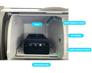 Customized bin divider for portable IFE - news